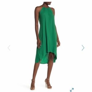 Emerald green cocktail dress